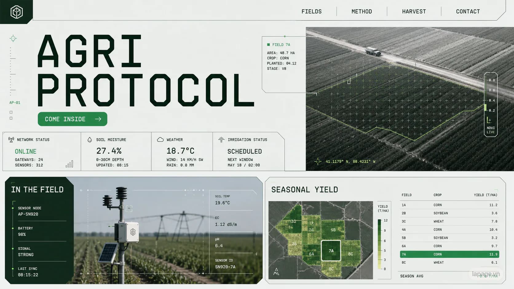 Bản xem trước định hướng website liên quan Agri Protocol