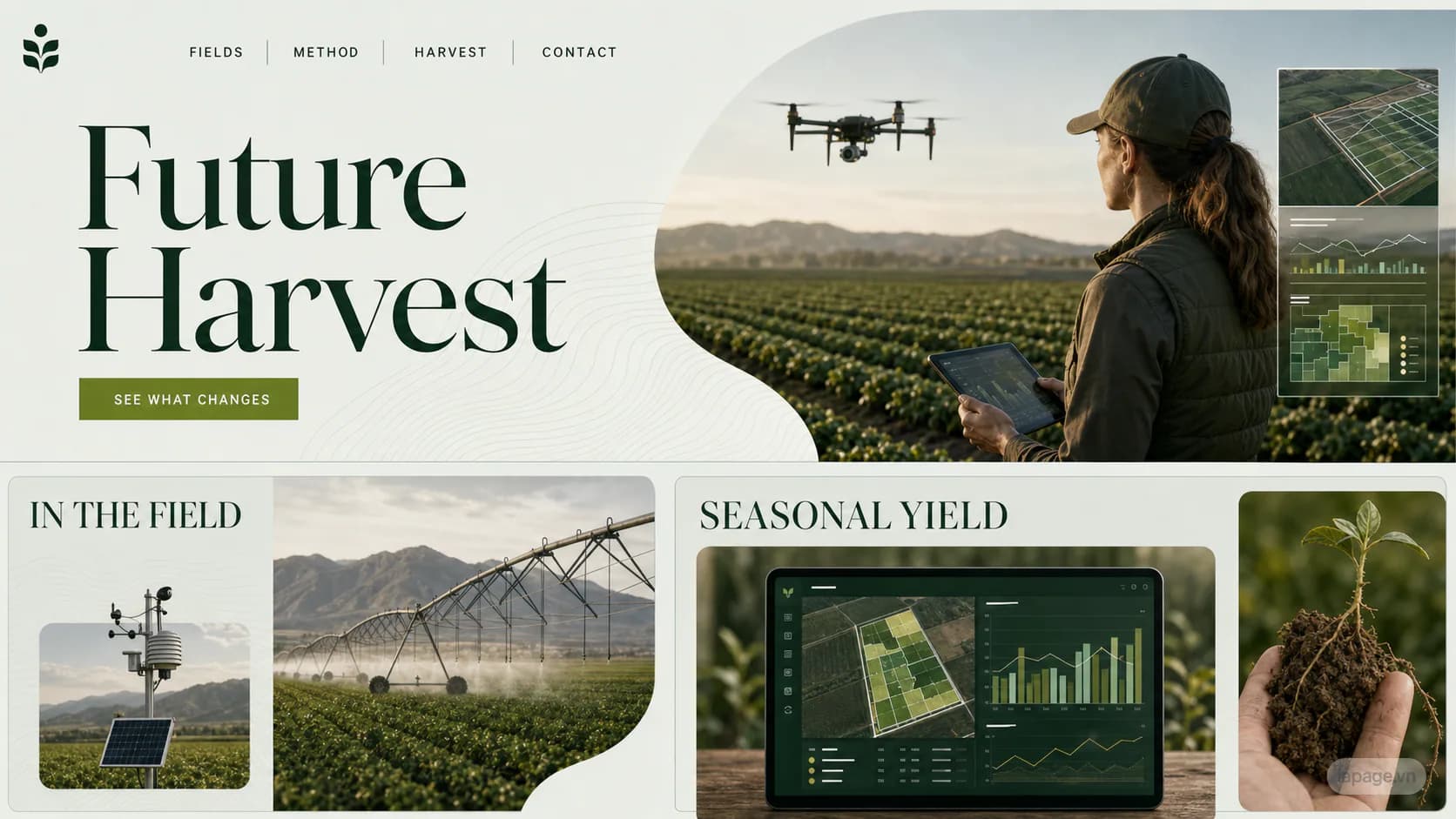 Bản xem trước định hướng website liên quan Future Harvest