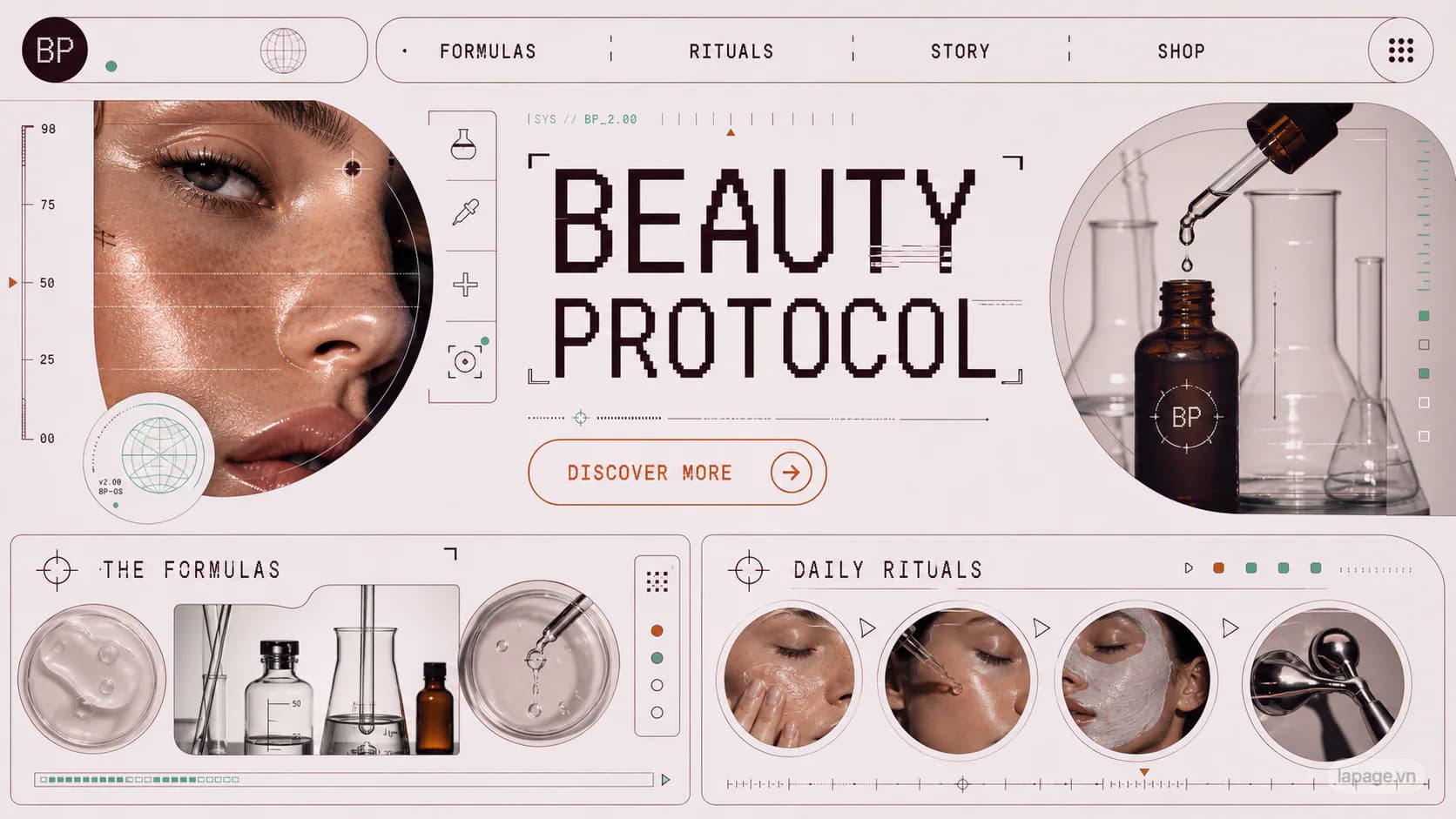 Preview of the related Beauty Protocol website direction