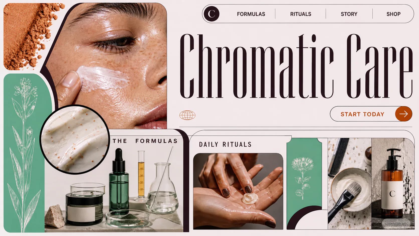 Preview of the related Chromatic Care website direction