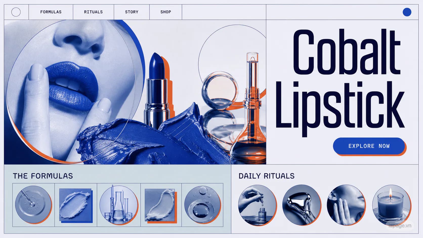 Preview of the related Cobalt Lipstick website direction