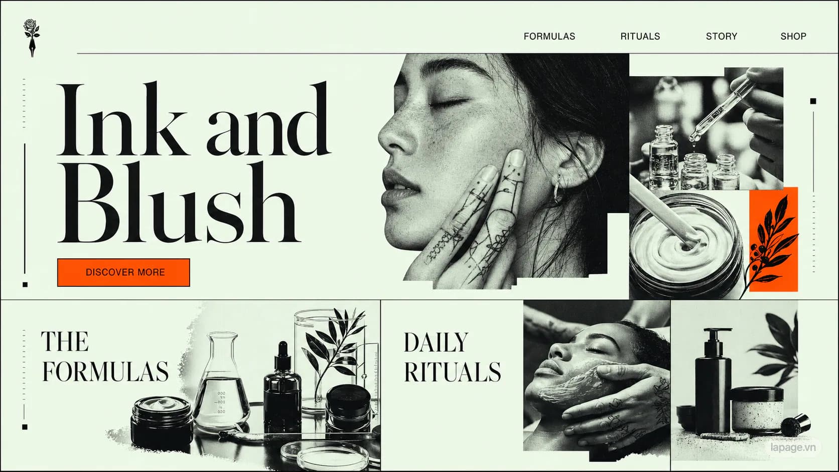 Preview of the related Ink and Blush website direction