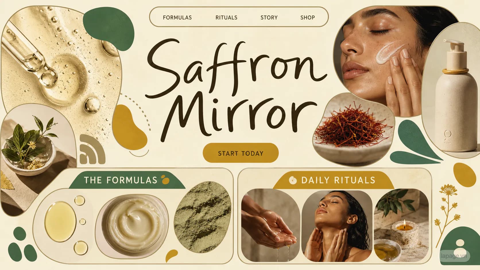 Preview of the related Saffron Mirror website direction