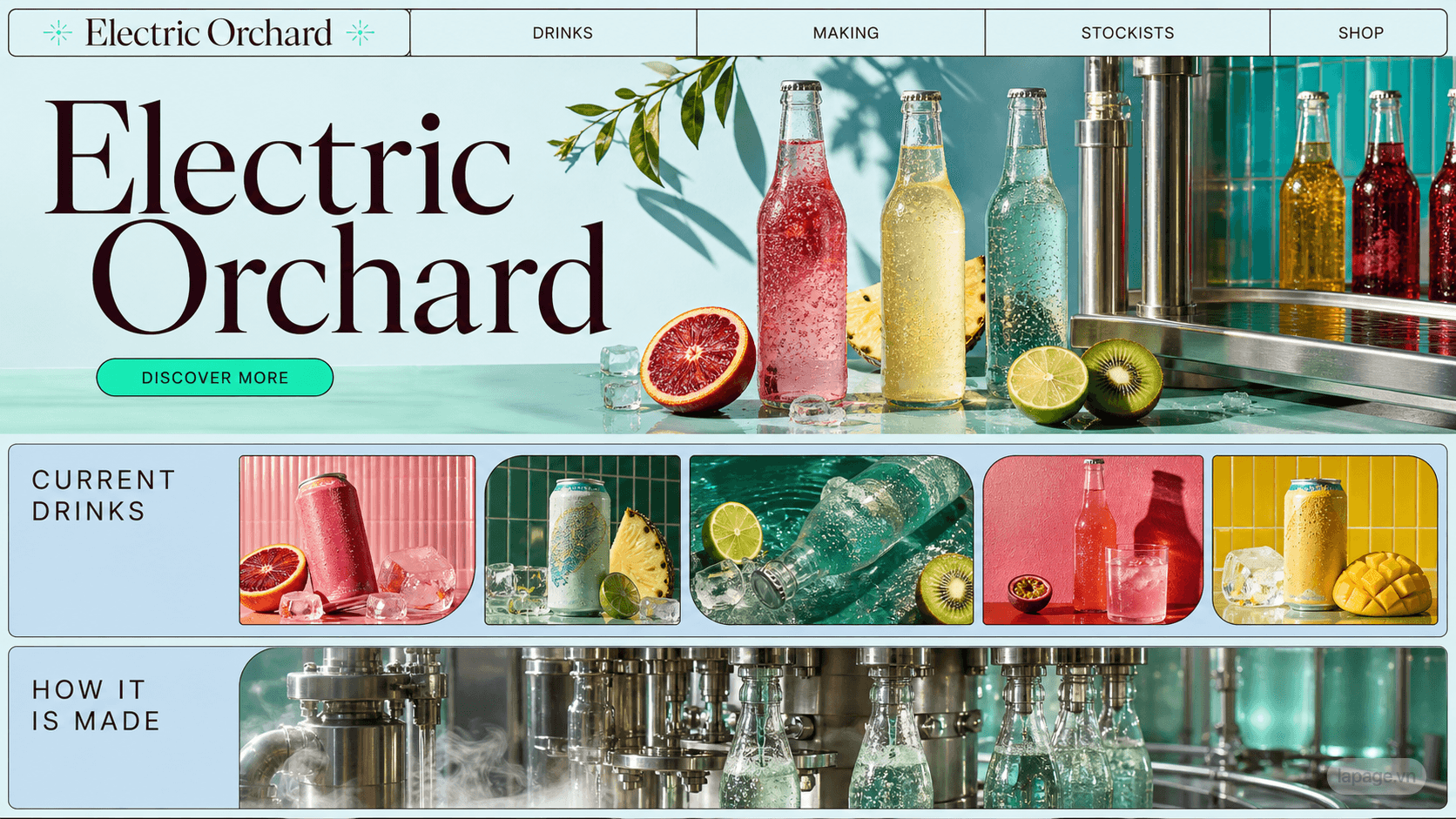 Preview of the related Electric Orchard website direction