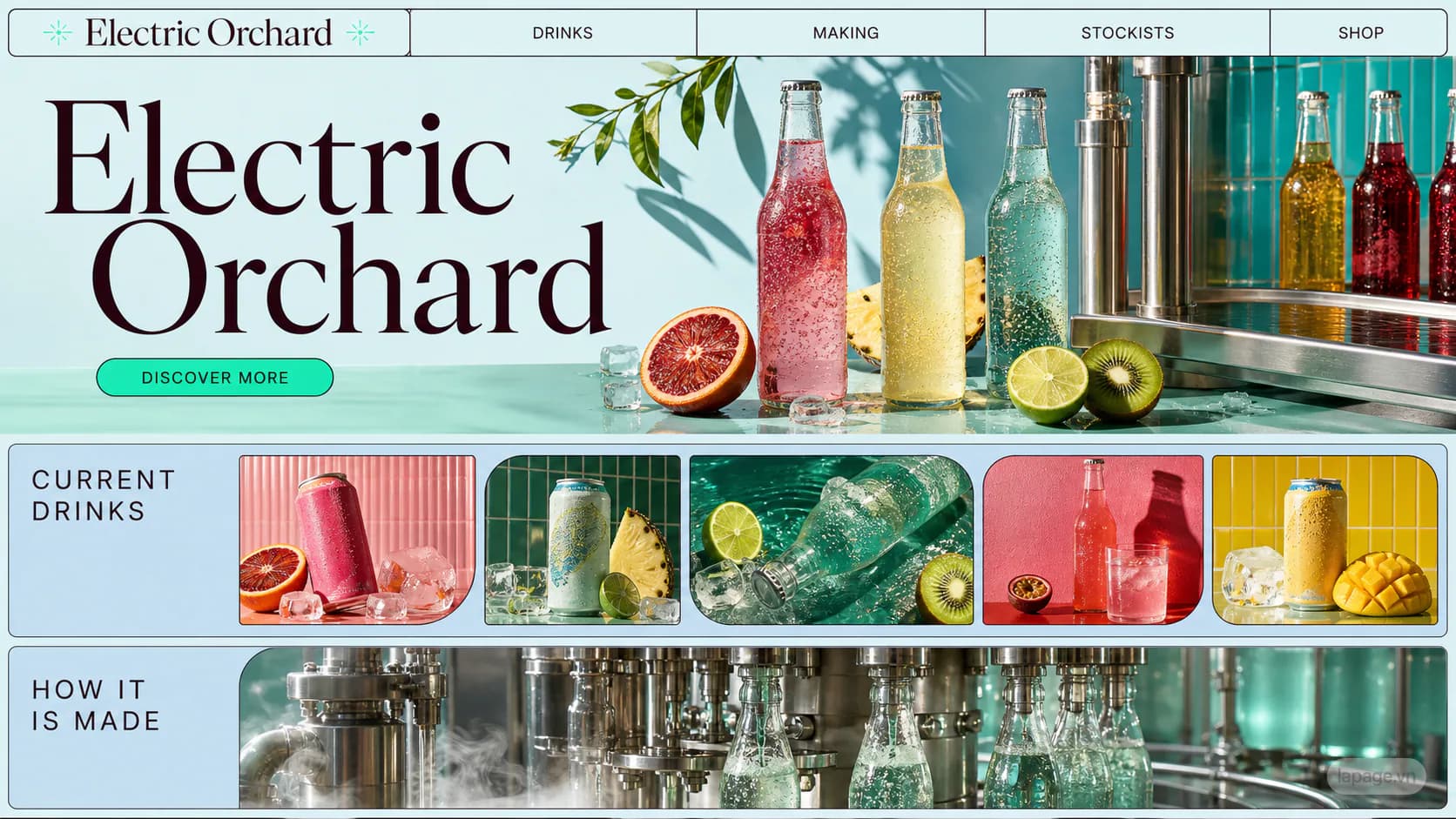 Preview of the related Electric Orchard website direction