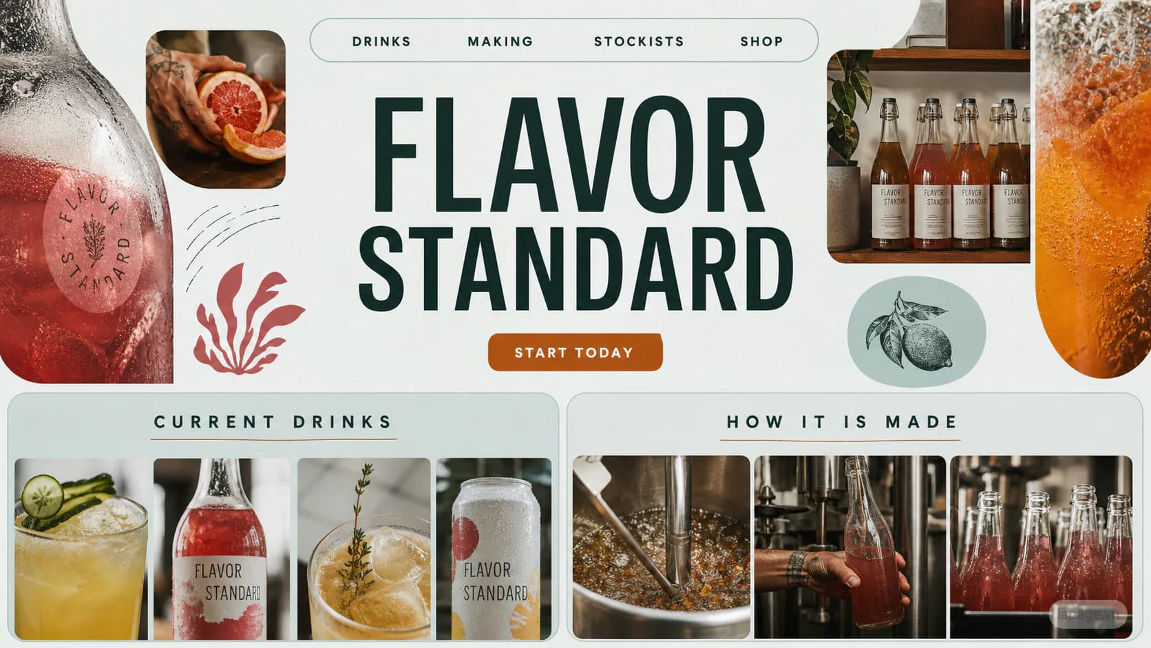 Preview of the related Flavor Standard website direction
