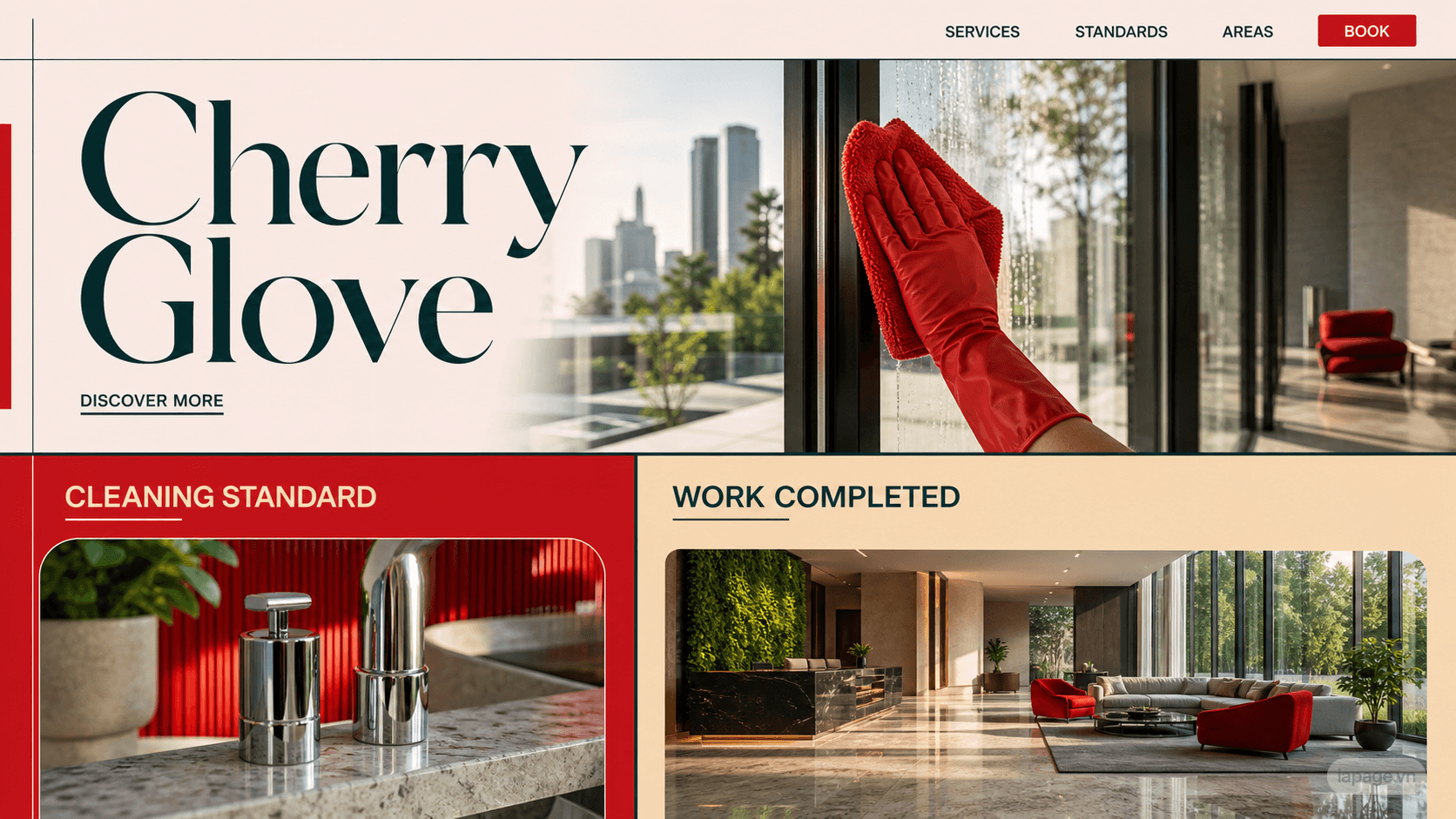 Preview of the related Cherry Glove website direction