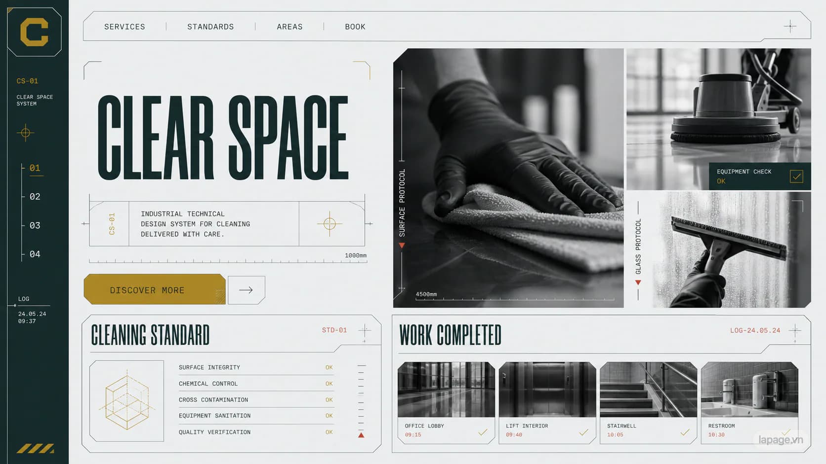 Preview of the related Clear Space website direction