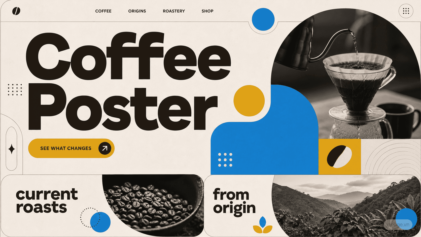 Bản xem trước định hướng website liên quan Coffee Poster