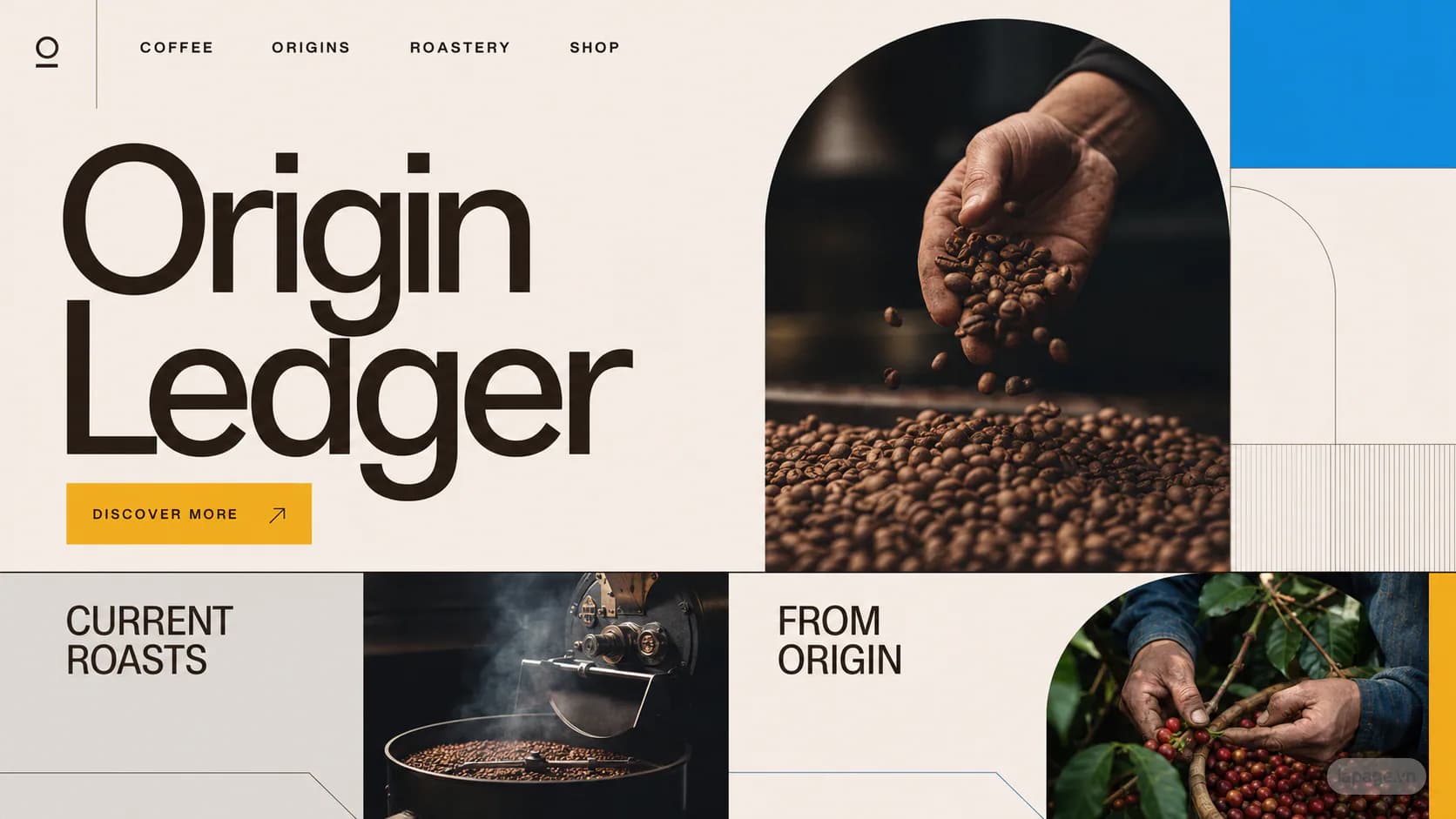 Preview of the related Origin Ledger website direction