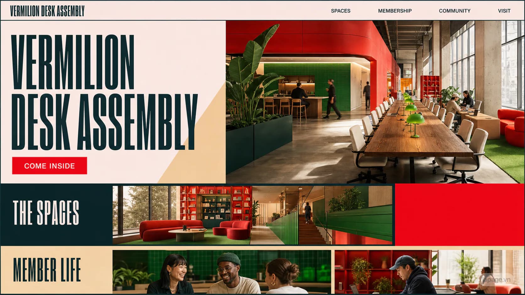 Preview of the related Vermilion Desk Assembly website direction