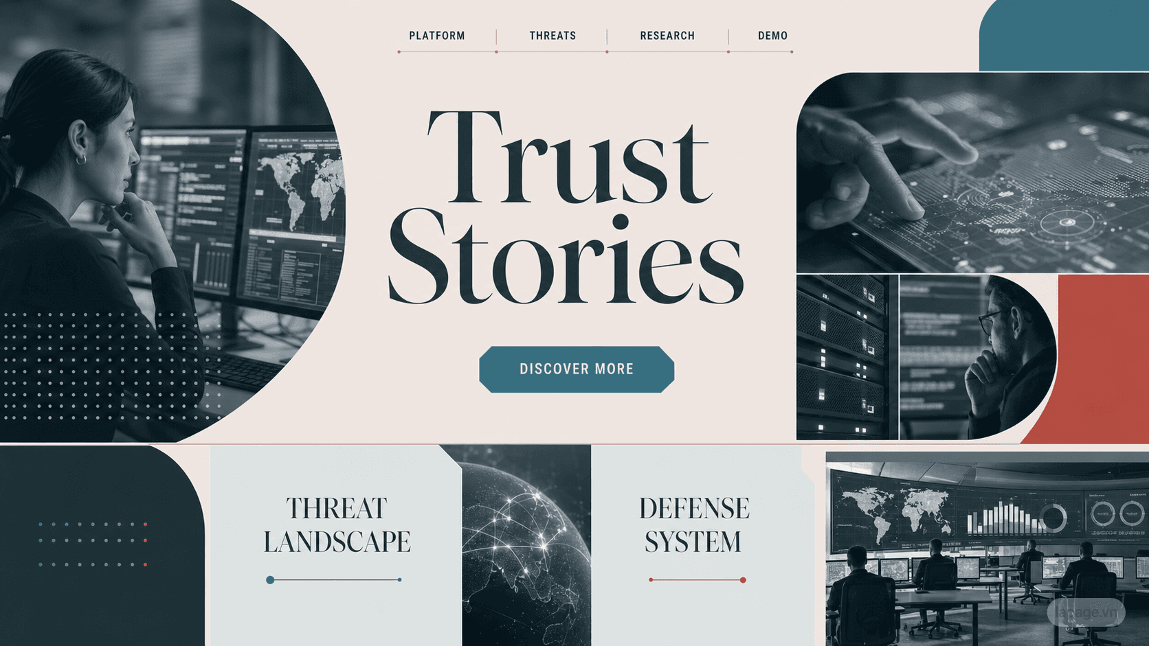 Bản xem trước định hướng website liên quan Trust Stories