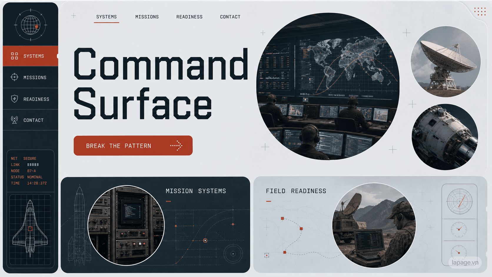 Preview of the related Command Surface website direction