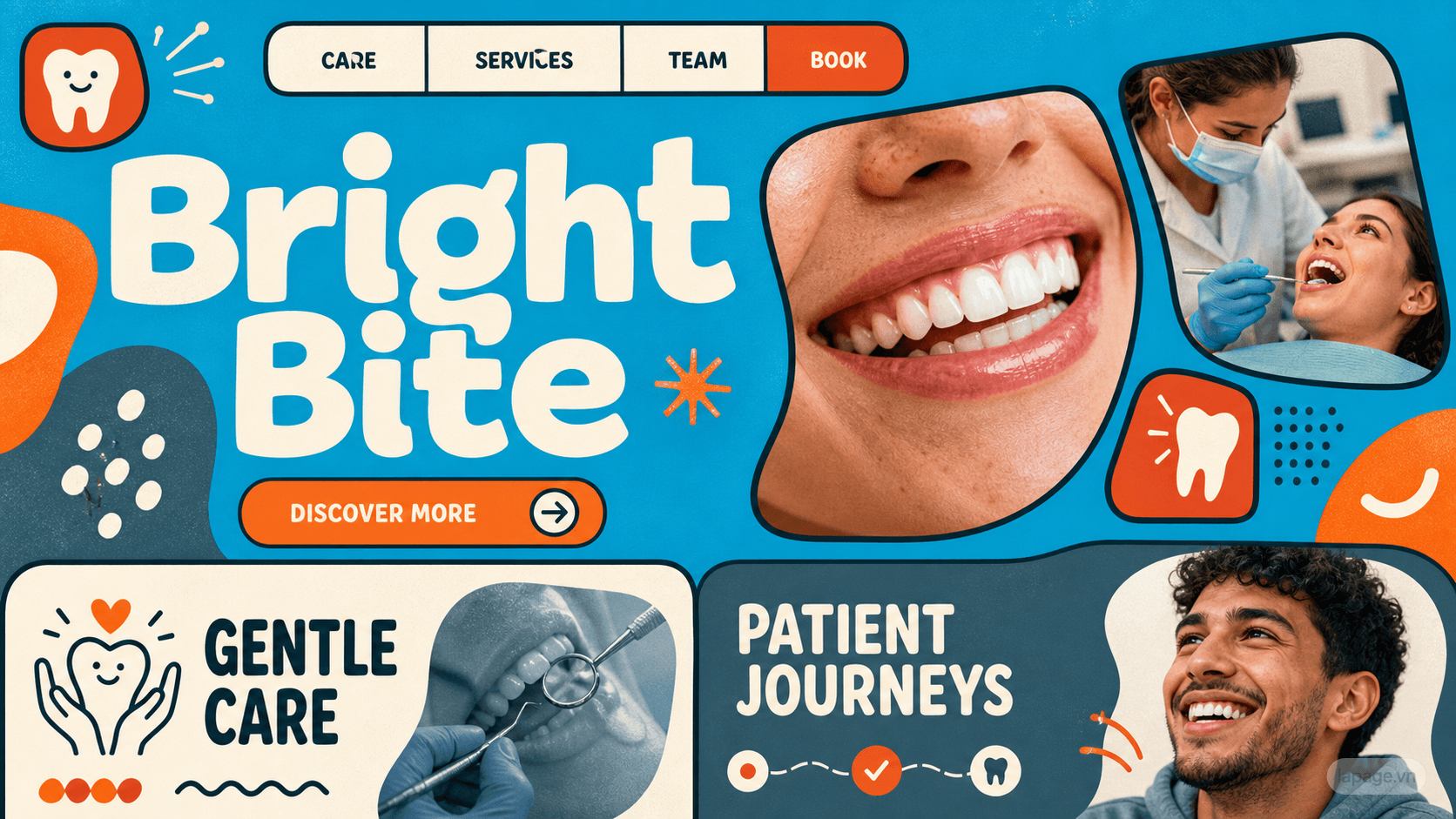 Full preview of the Bright Bite website direction