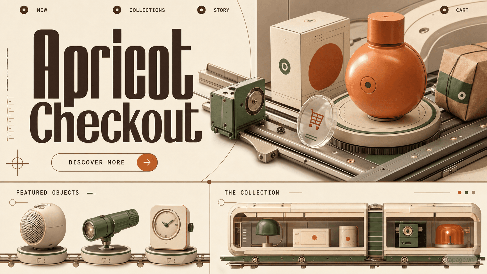 Preview of the related Apricot Checkout website direction