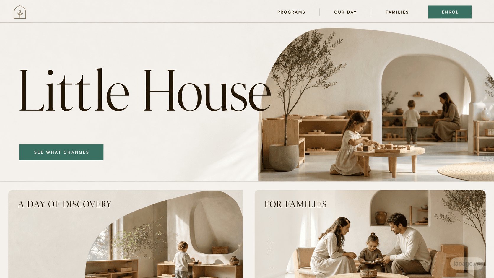 Preview of the related Little House website direction