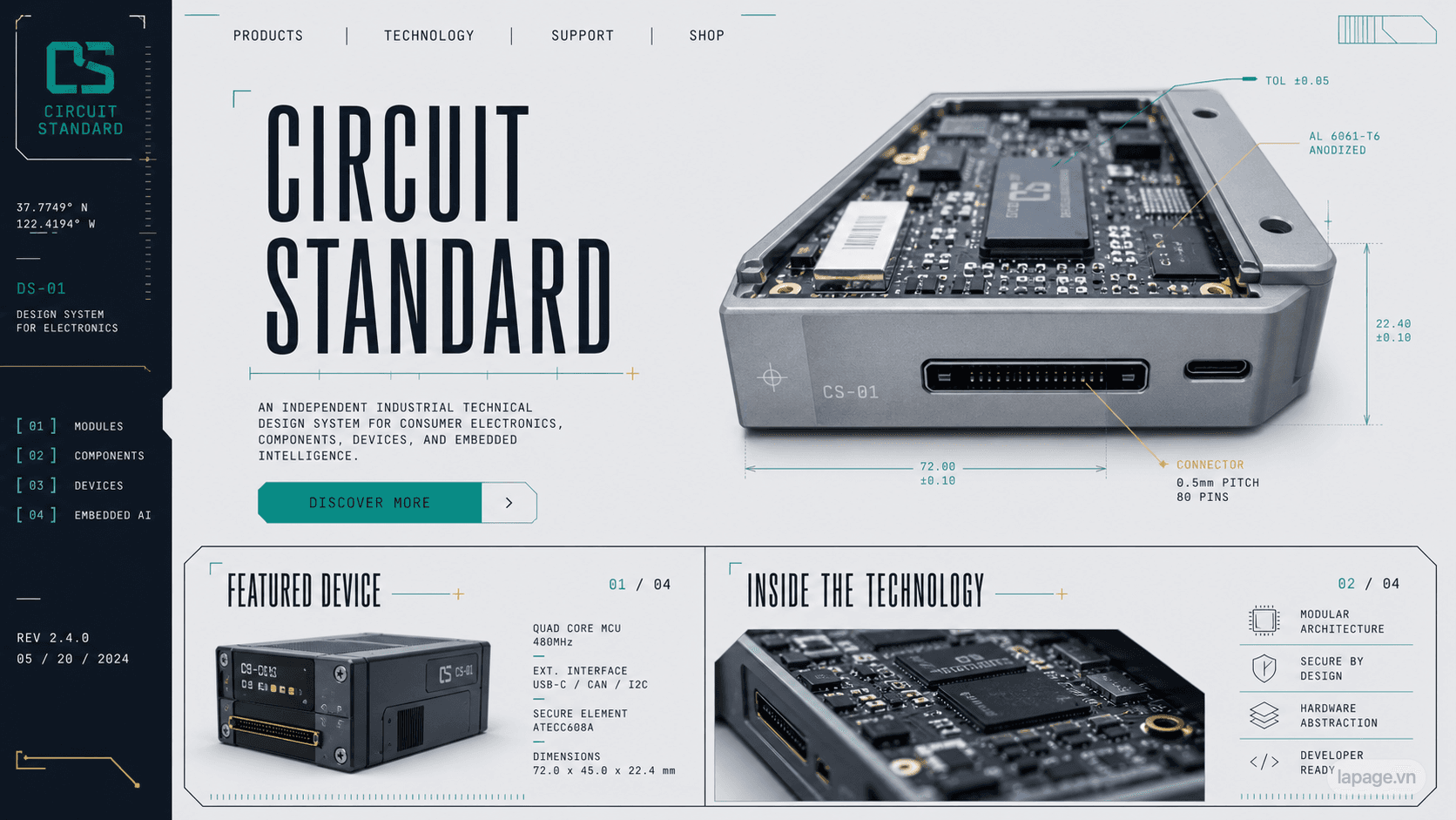 Preview of the related Circuit Standard website direction