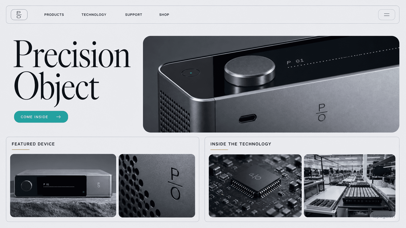 Bản xem trước định hướng website liên quan Precision Object