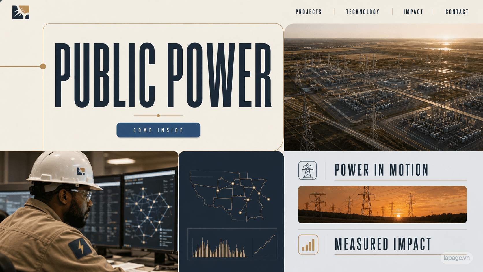 Preview of the related Public Power website direction