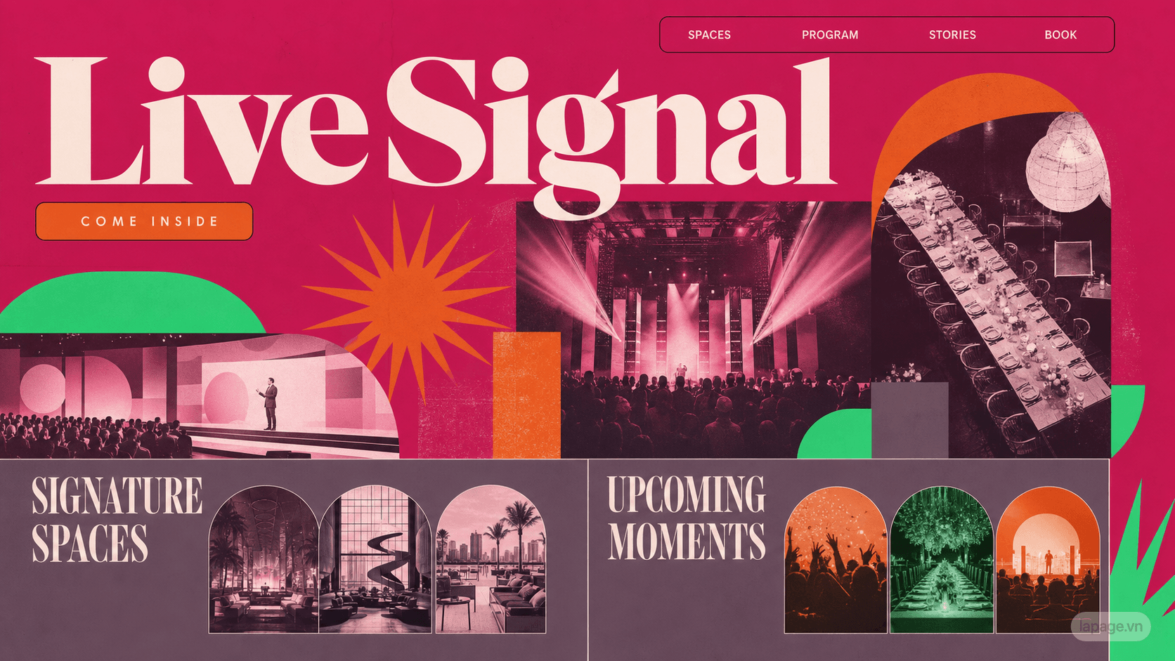 Preview of the related Live Signal website direction