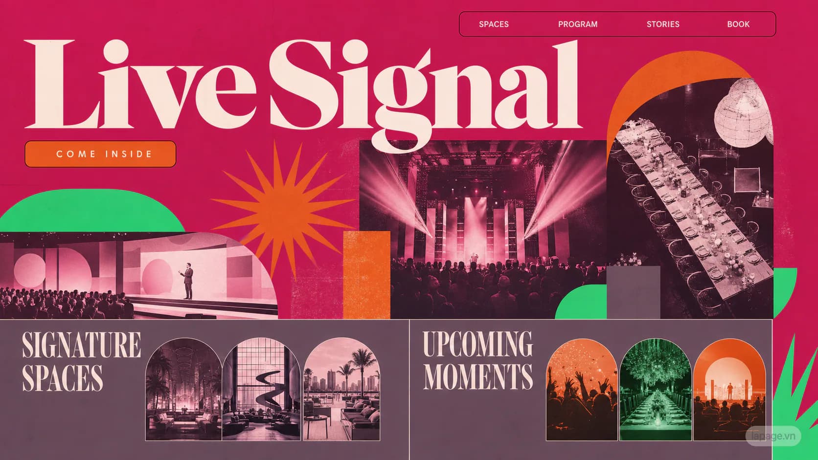Preview of the related Live Signal website direction