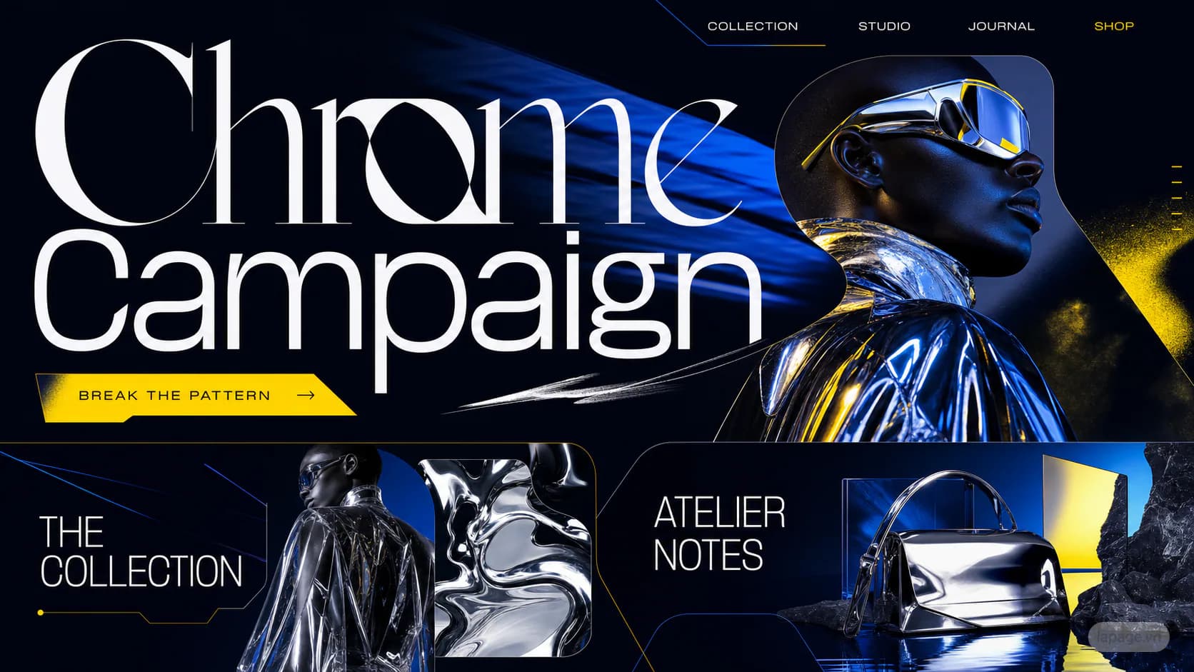 Preview of the related Chrome Campaign website direction