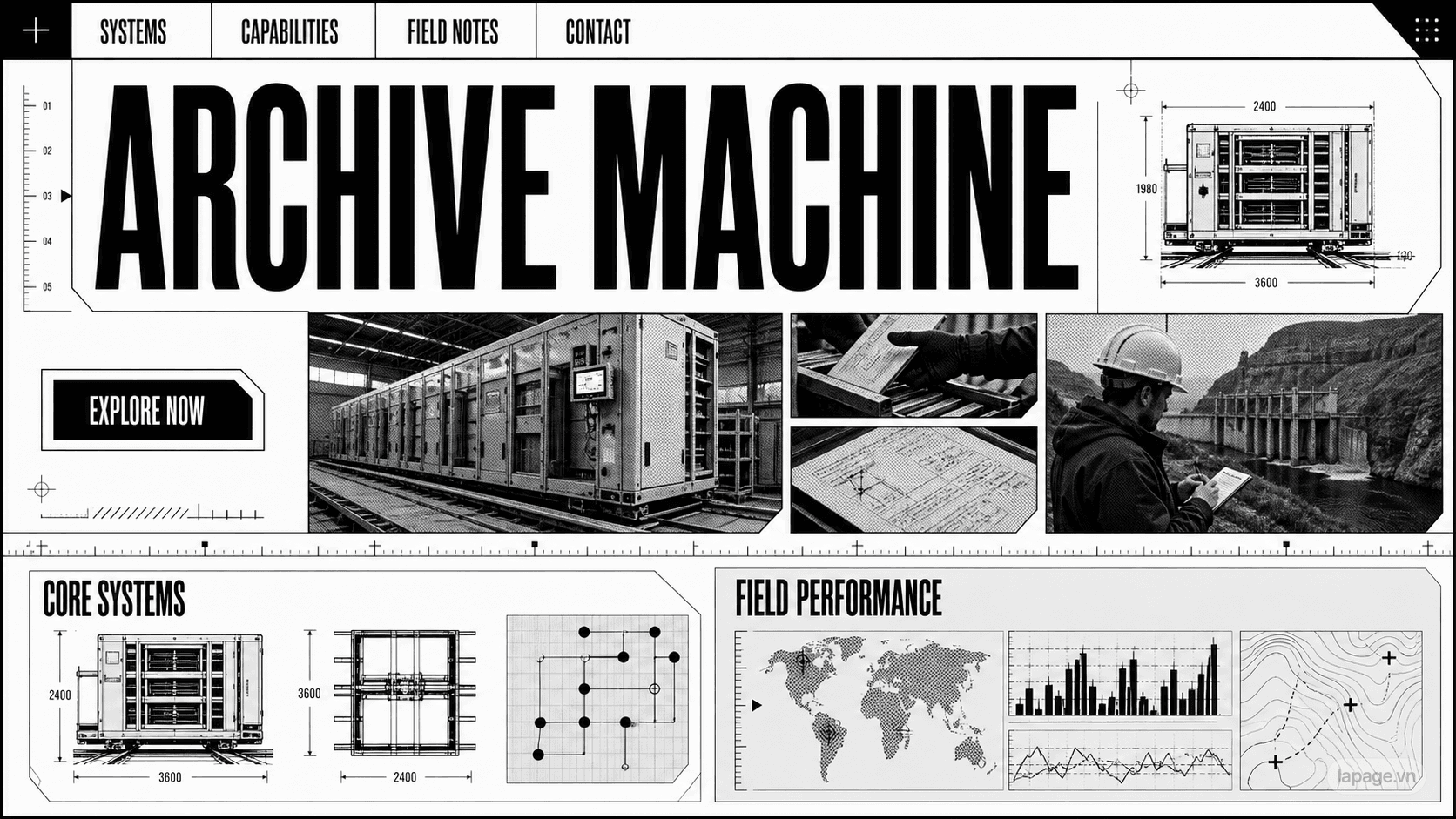 Preview of the related Archive Machine website direction