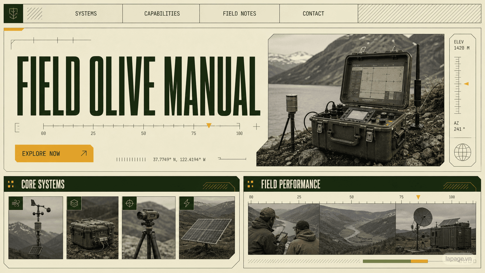 Preview of the related Field Olive Manual website direction