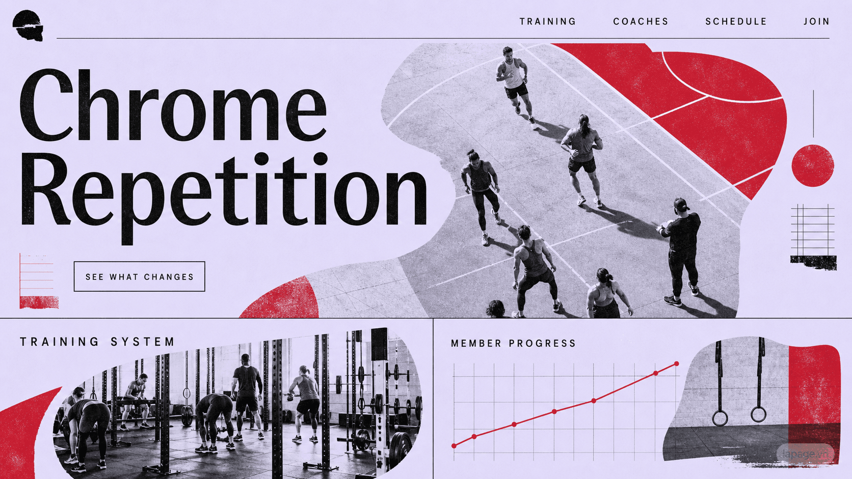 Preview of the related Chrome Repetition website direction