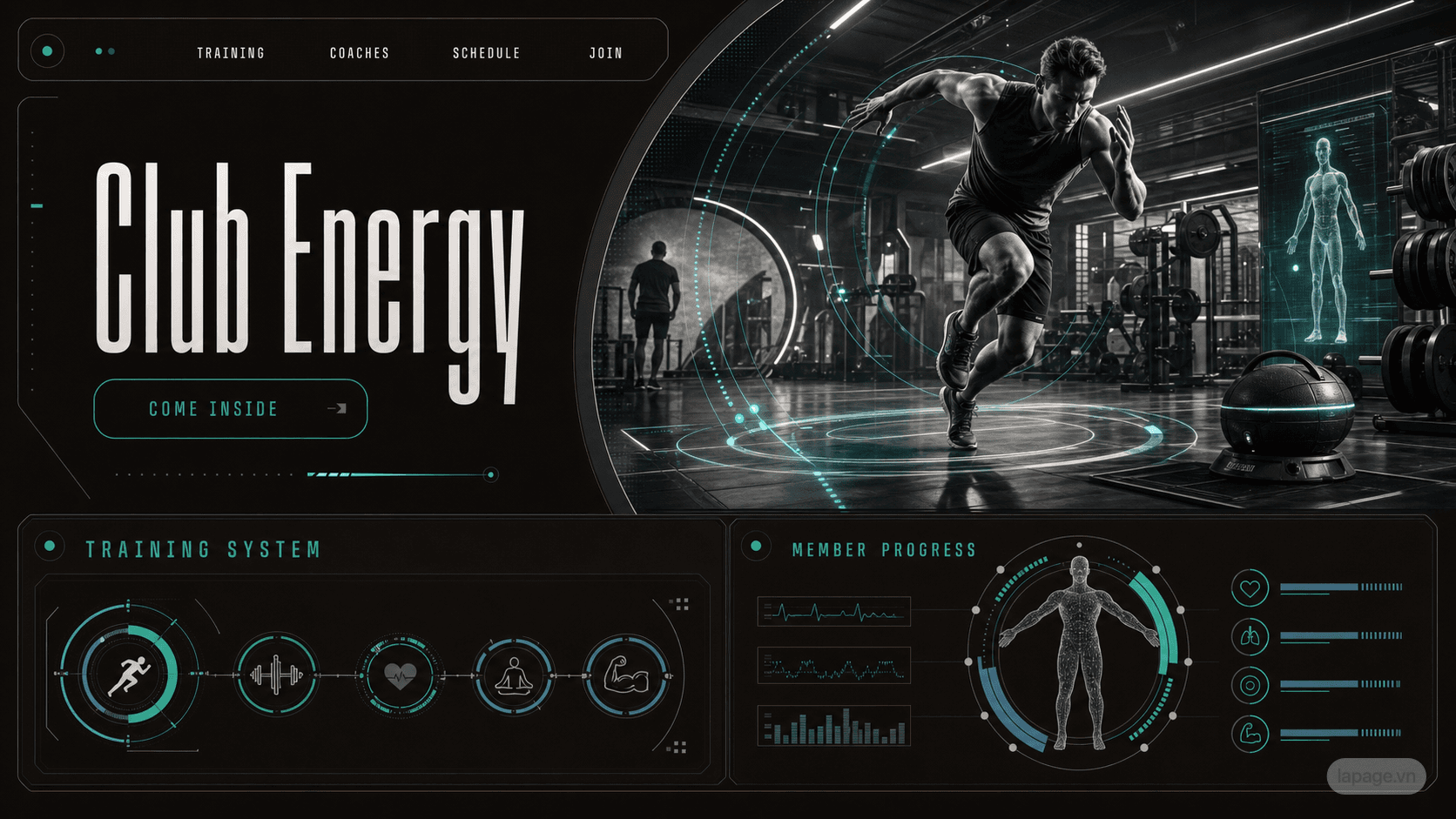 Preview of the related Club Energy website direction