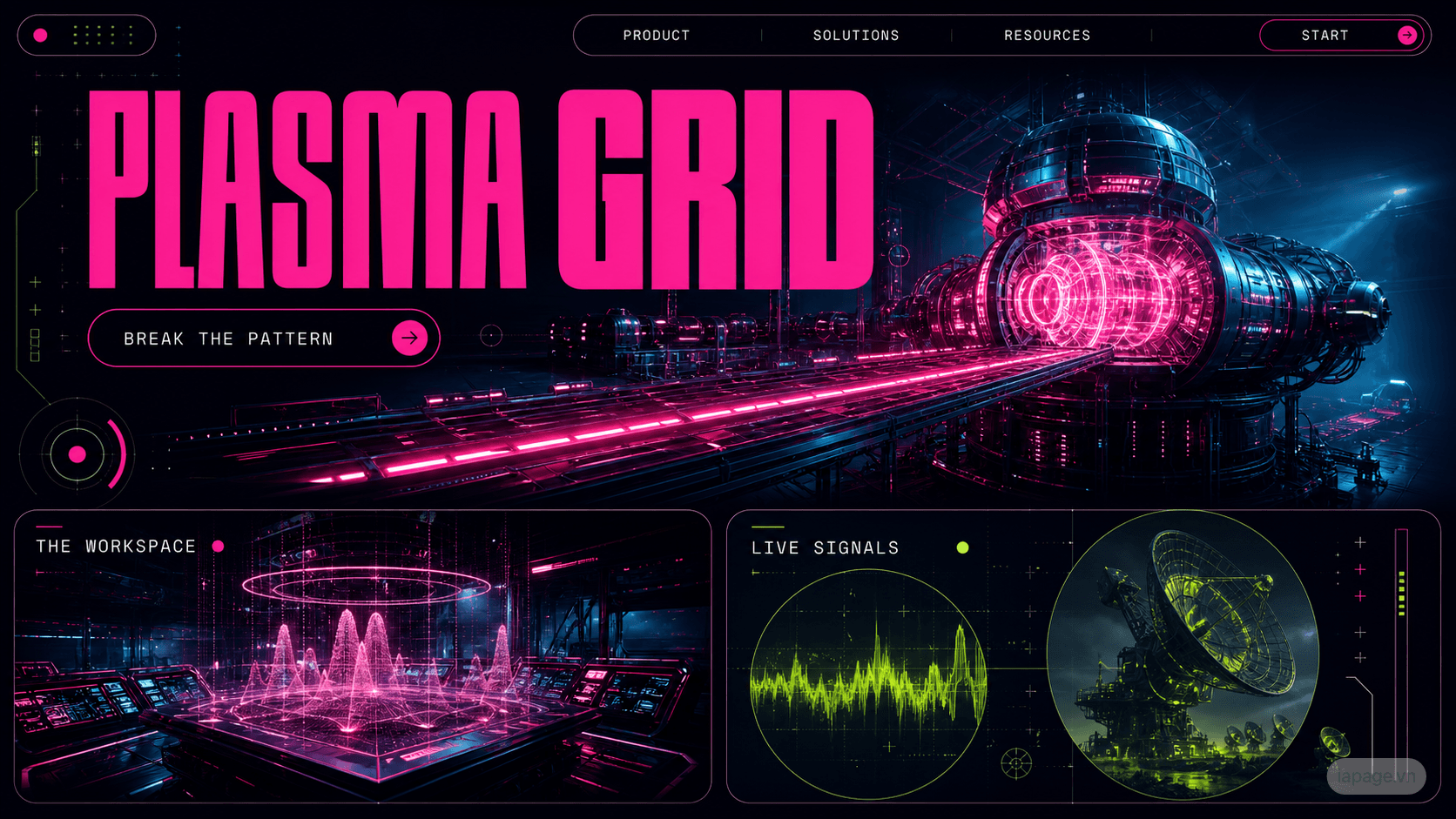 Preview of the related Plasma Grid website direction