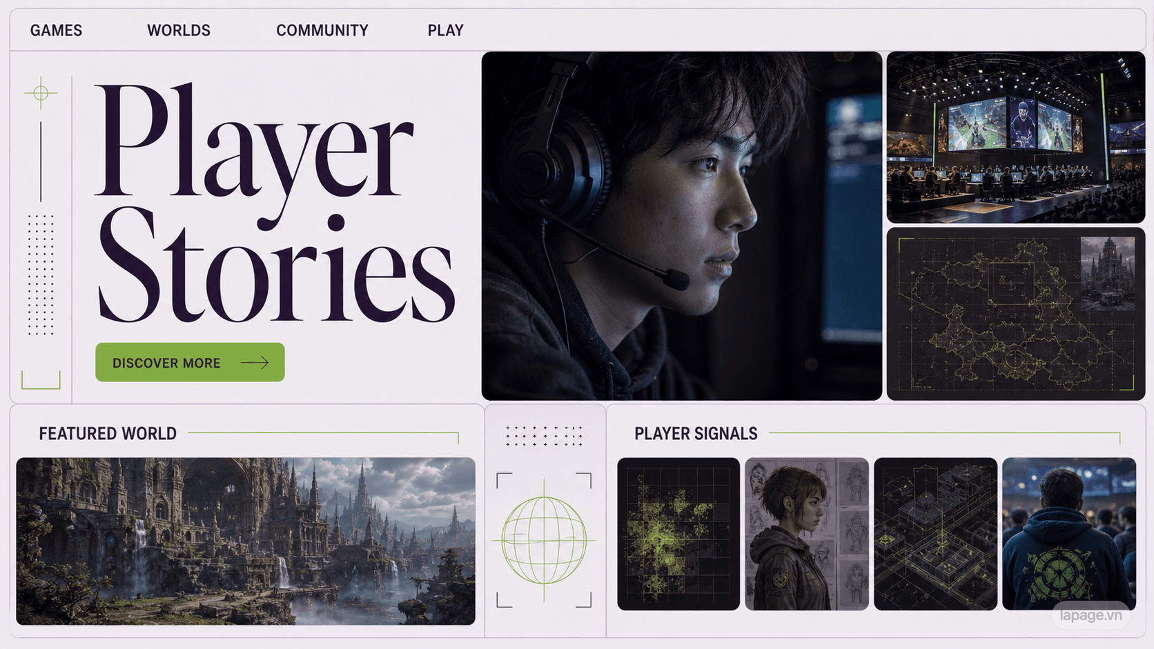 Bản xem trước định hướng website liên quan Player Stories