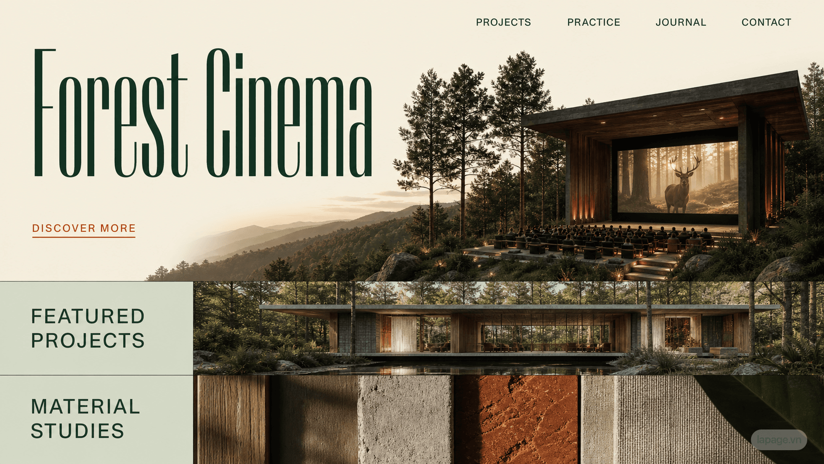 Preview of the related Forest Cinema website direction