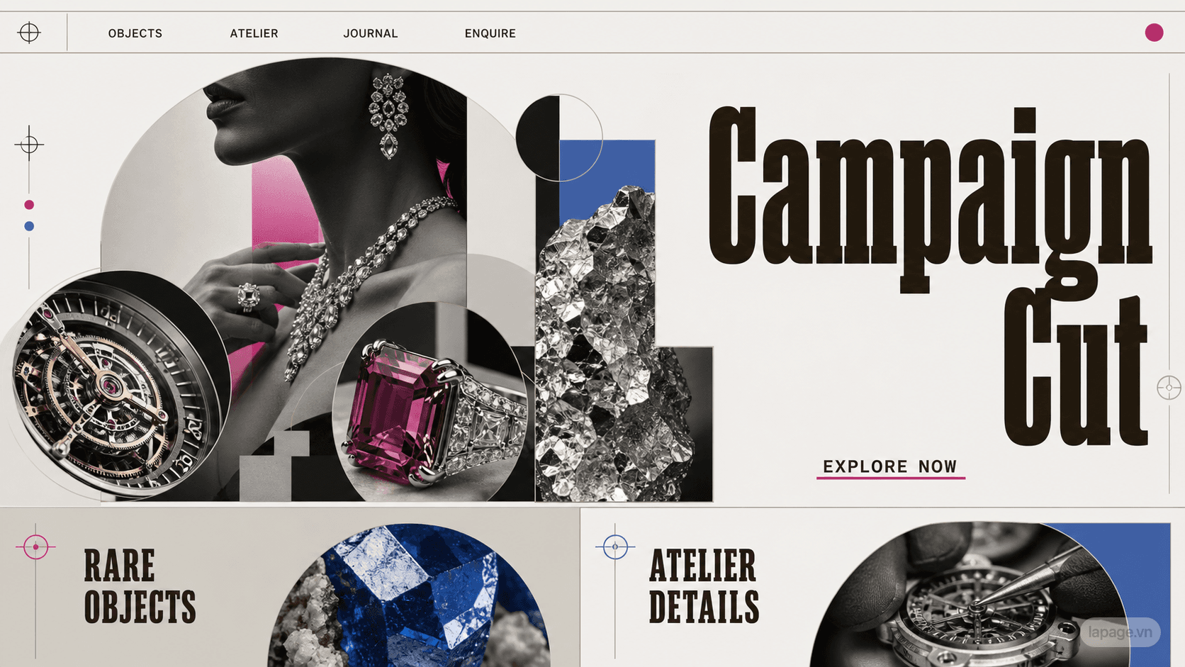 Preview of the related Campaign Cut website direction