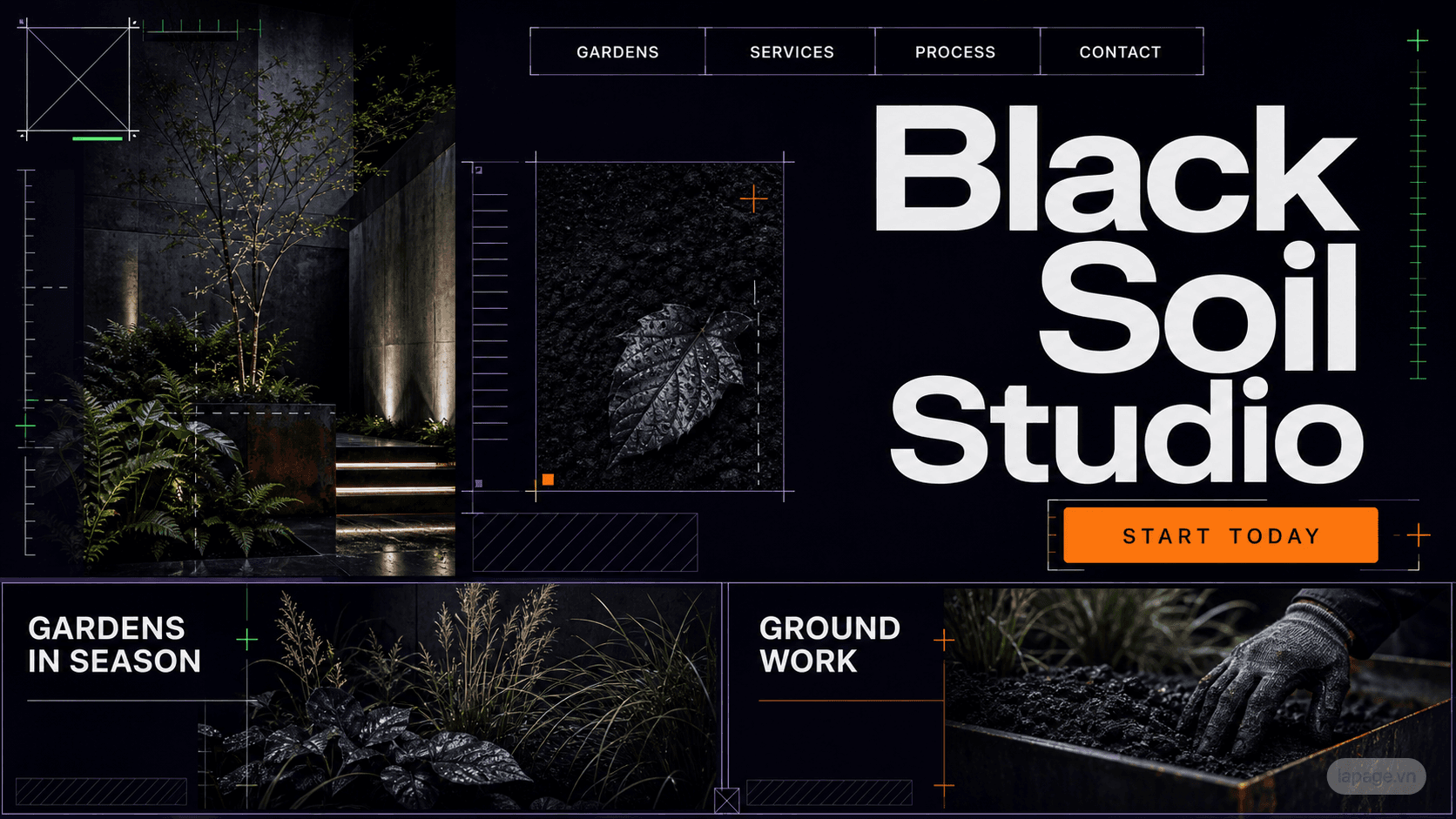 Preview of the related Black Soil Studio website direction