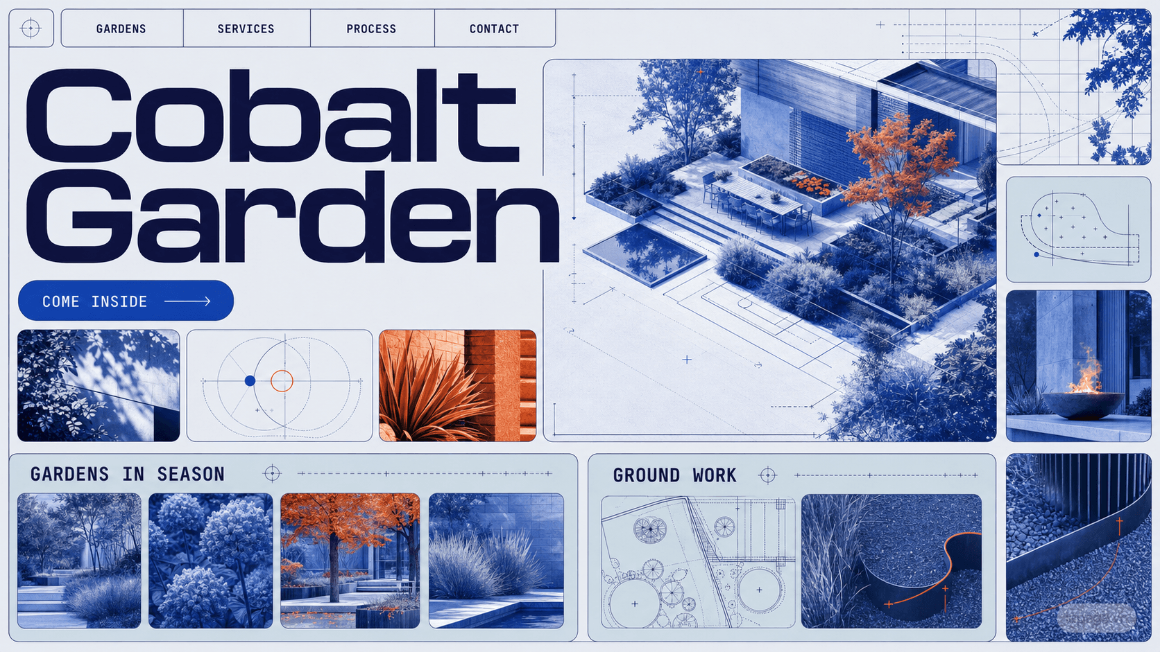 Bản xem trước định hướng website liên quan Cobalt Garden
