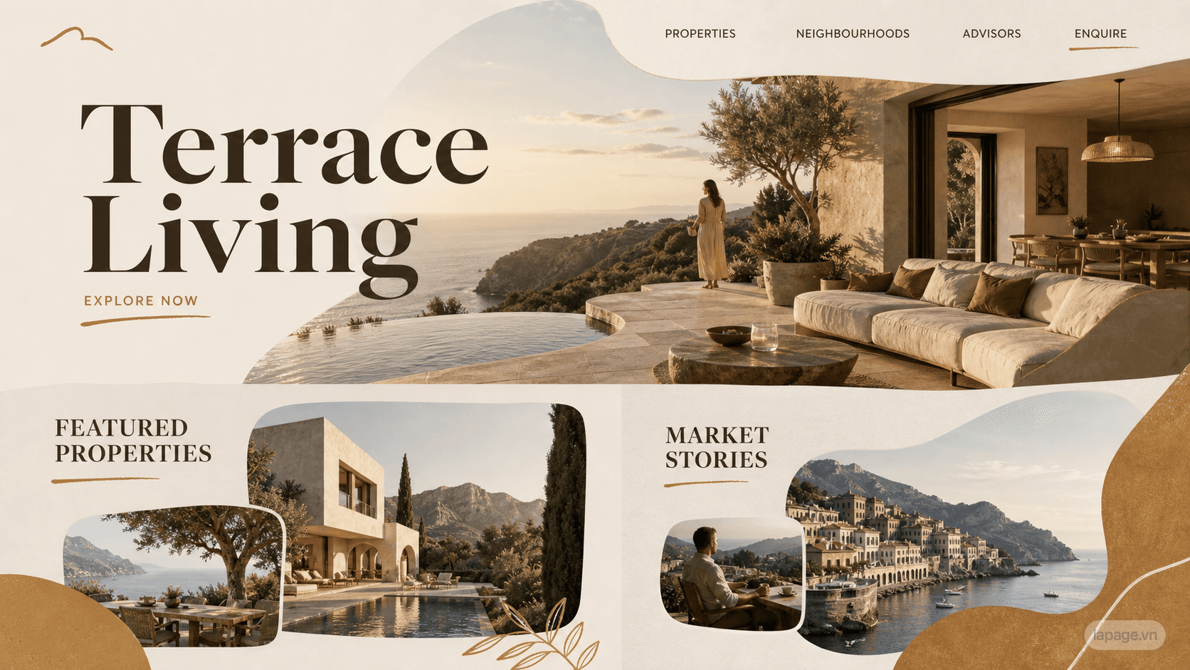Preview of the related Terrace Living website direction