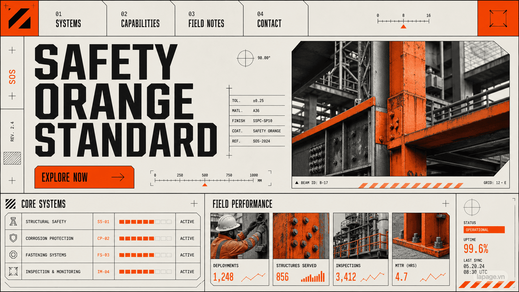 Bản xem trước định hướng website liên quan Safety Orange Standard