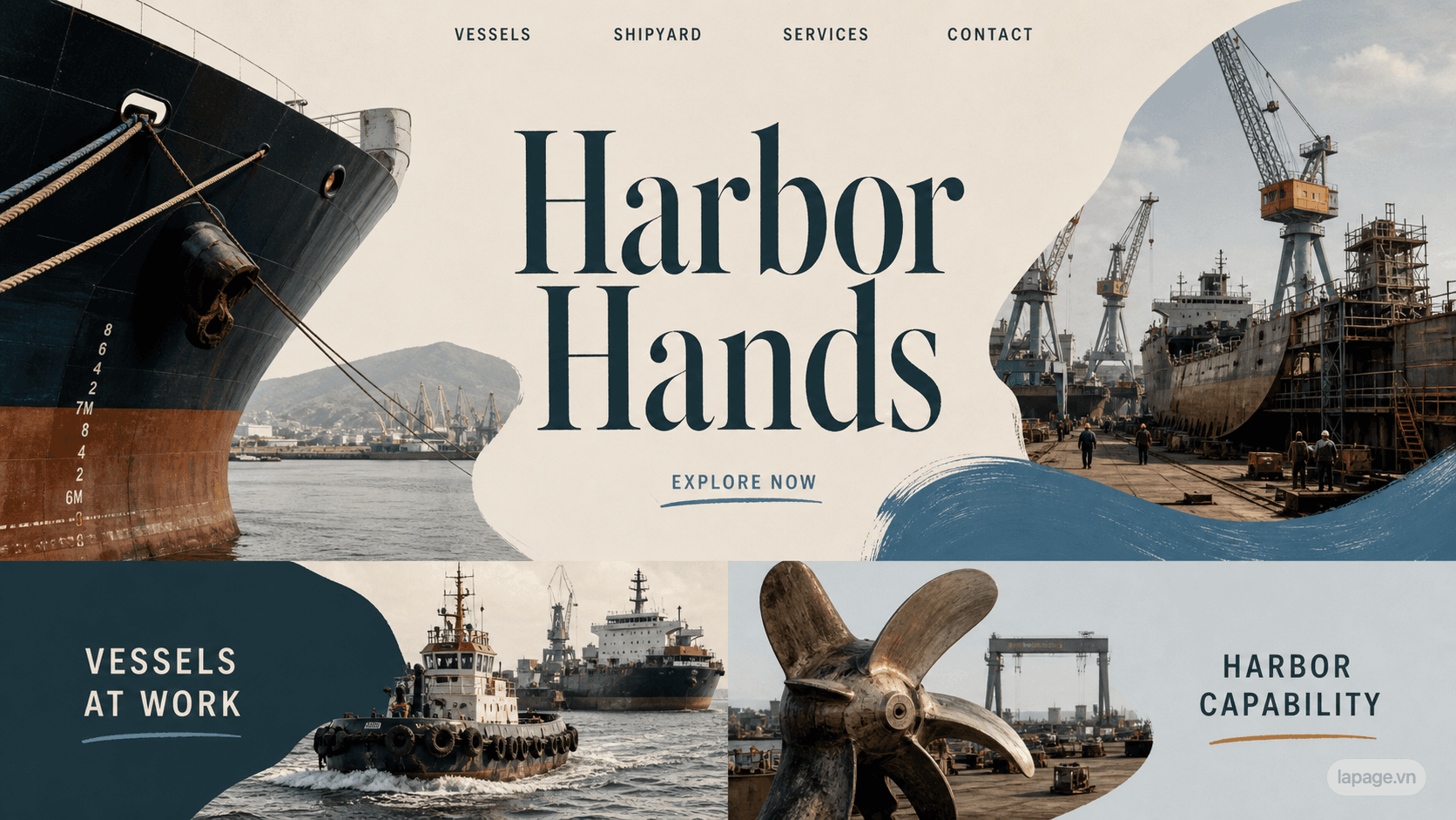 Preview of the related Harbor Hands website direction