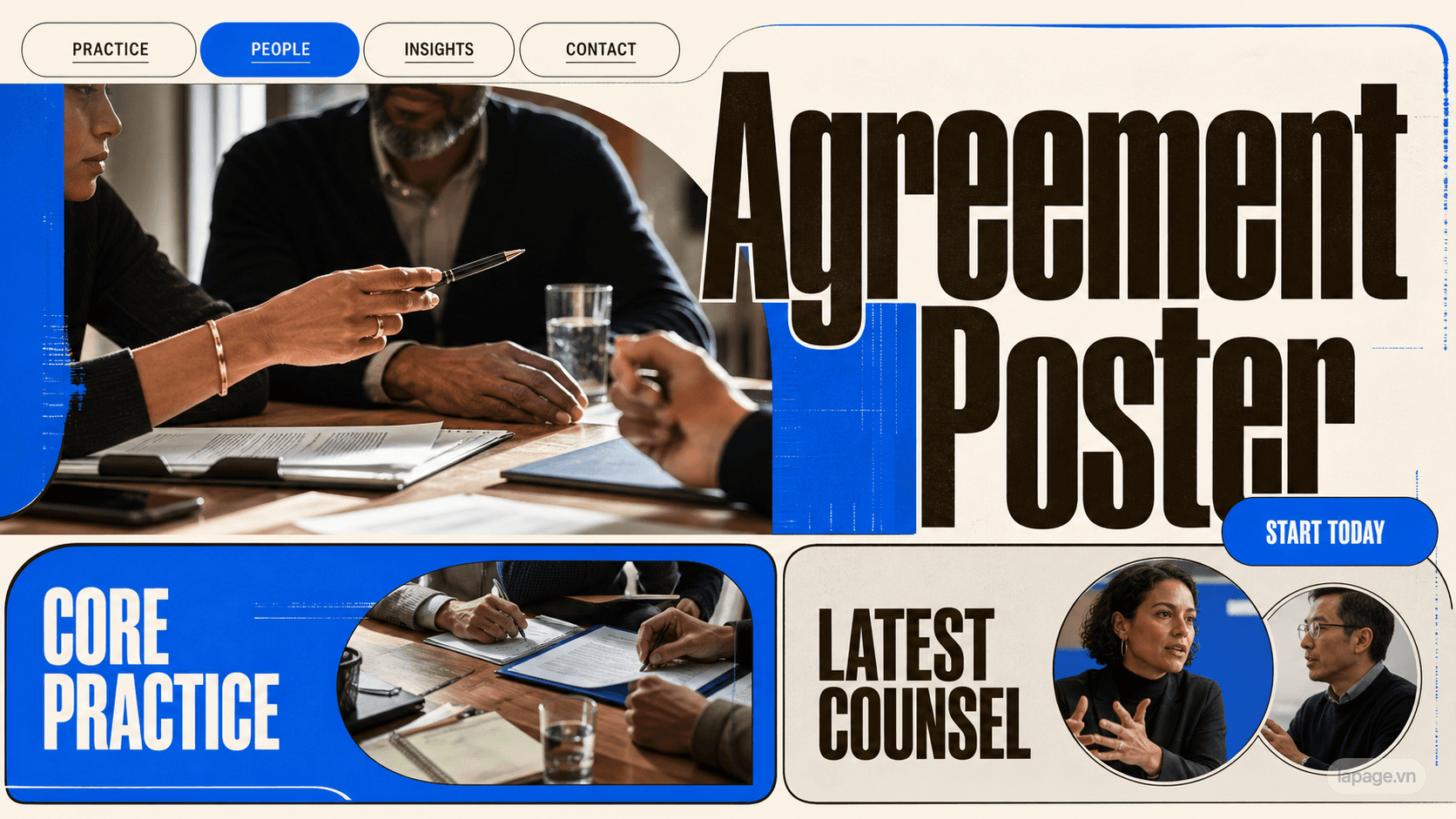 Preview of the related Agreement Poster website direction