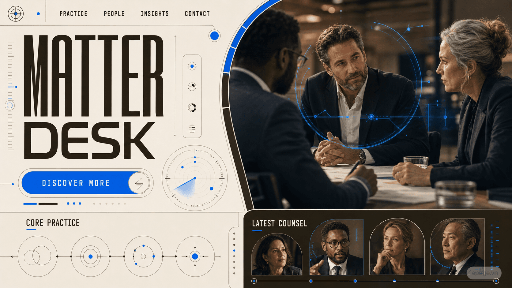 Preview of the related Matter Desk website direction