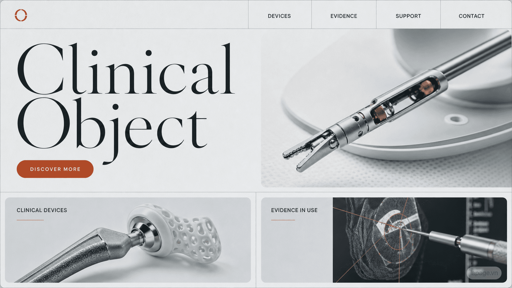 Full preview of the Clinical Object website direction