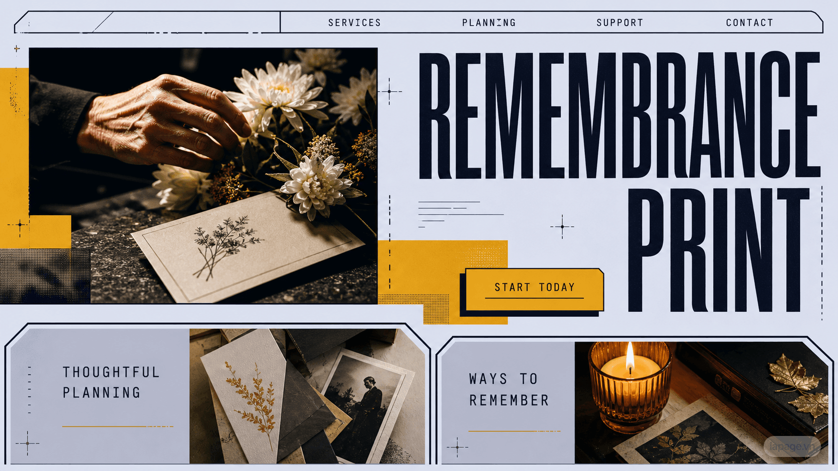 Preview of the related Remembrance Print website direction