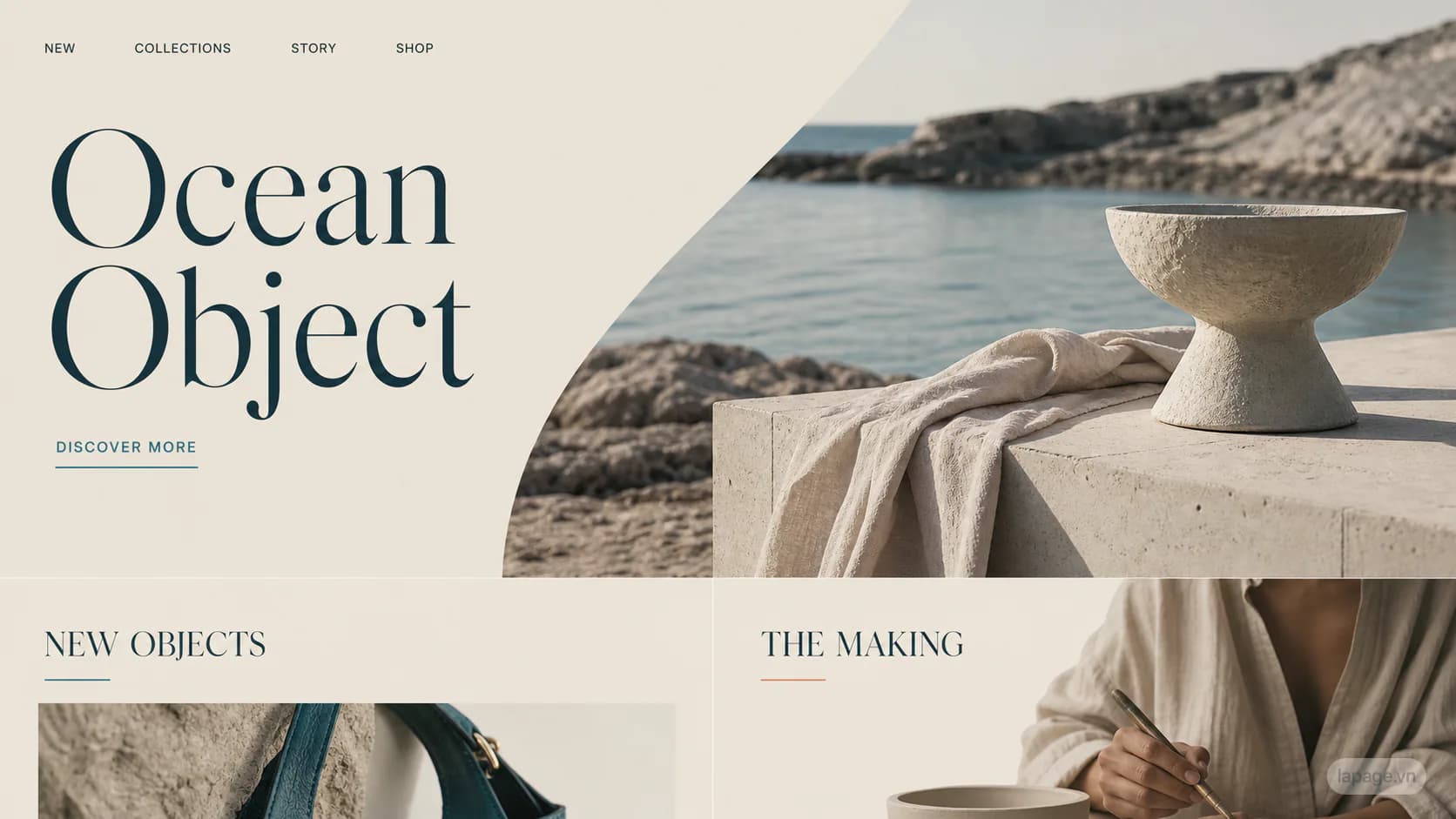 Preview of the related Ocean Object website direction