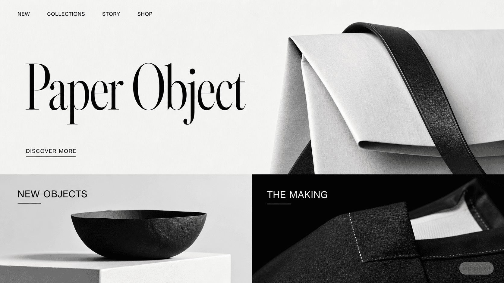 Bản xem trước định hướng website liên quan Paper Object