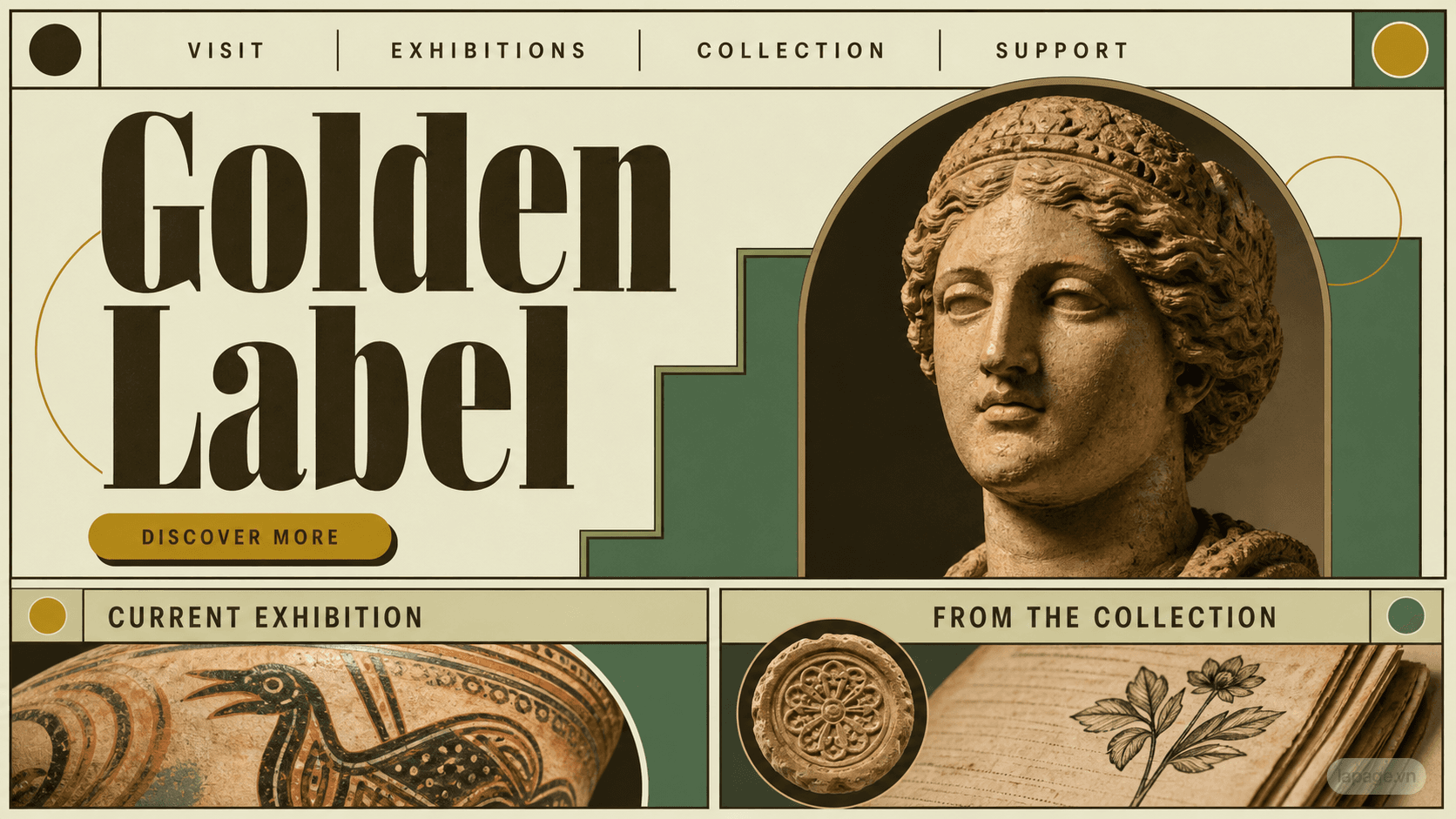 Preview of the related Golden Label website direction
