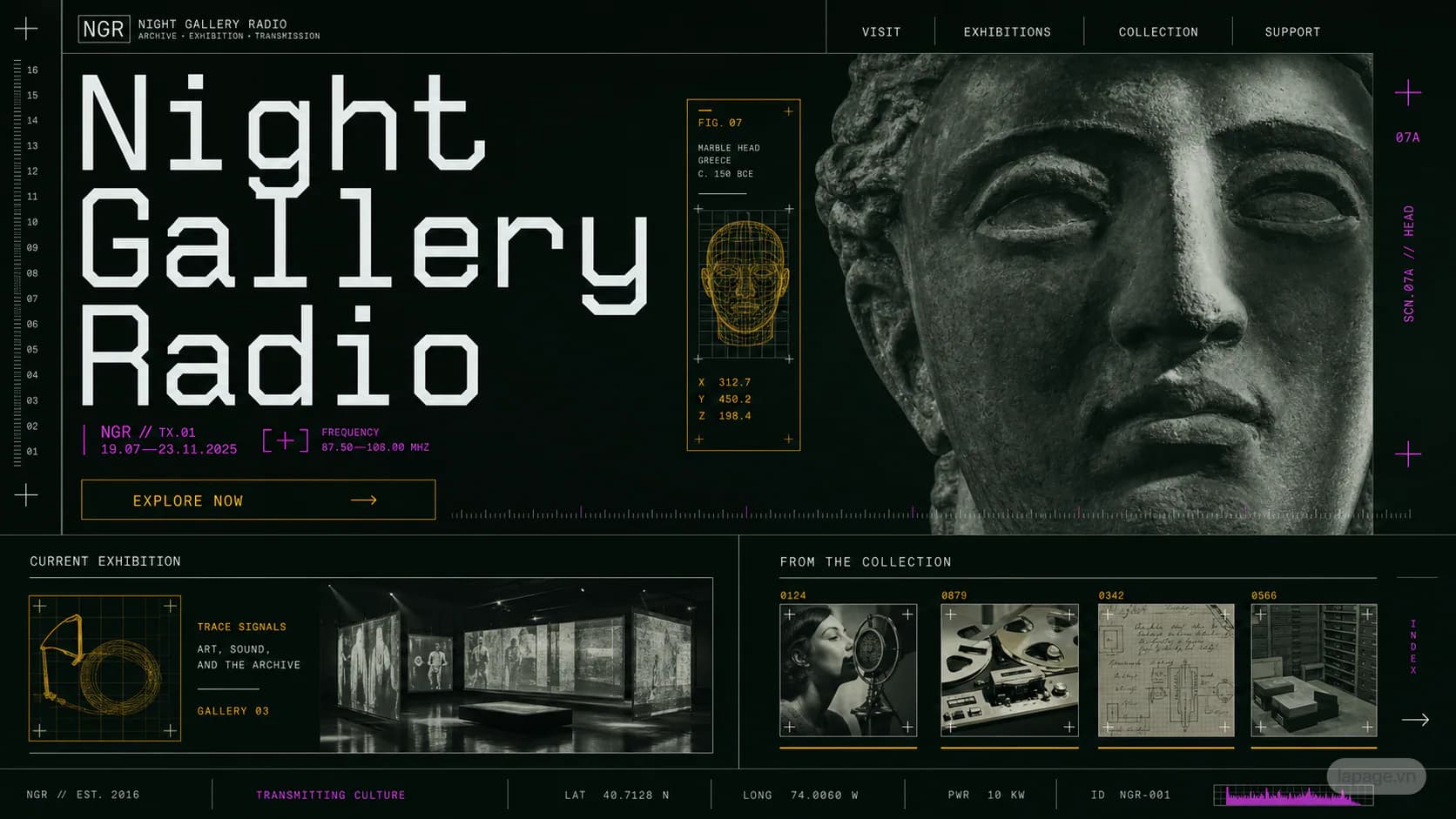 Bản xem trước định hướng website liên quan Night Gallery Radio