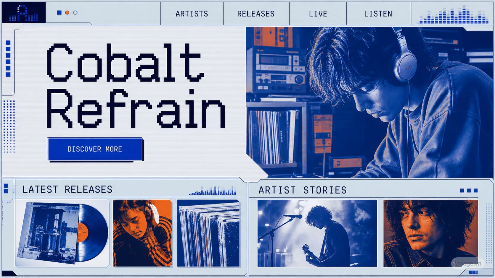 Bản xem trước định hướng website liên quan Cobalt Refrain