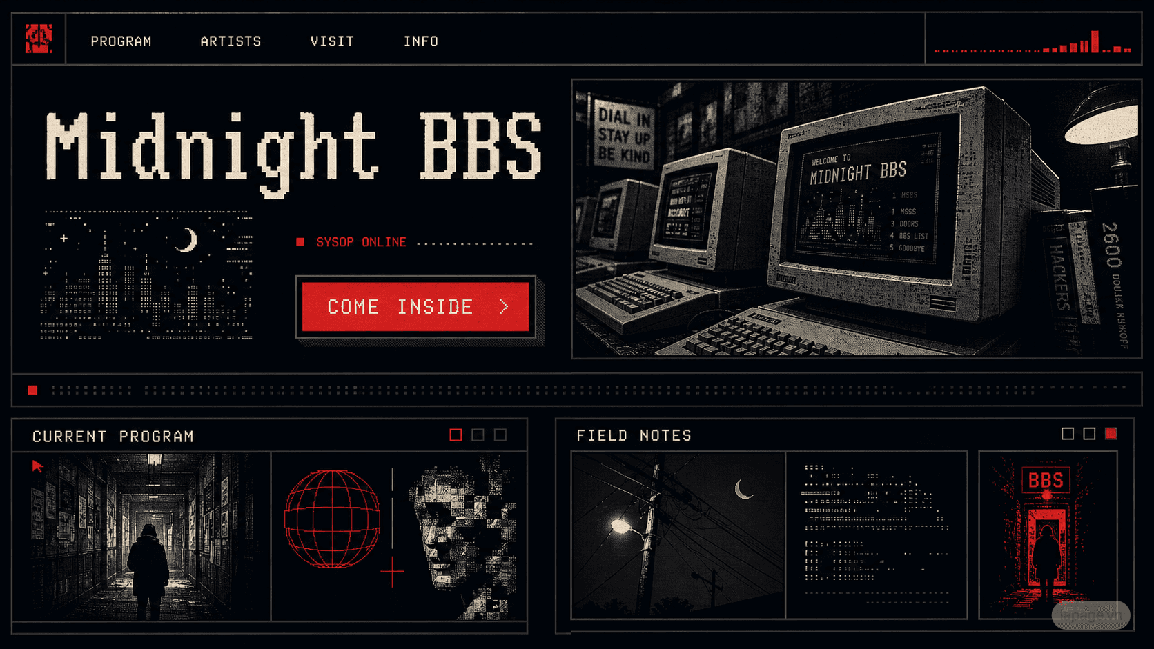 Bản xem trước định hướng website liên quan Midnight BBS