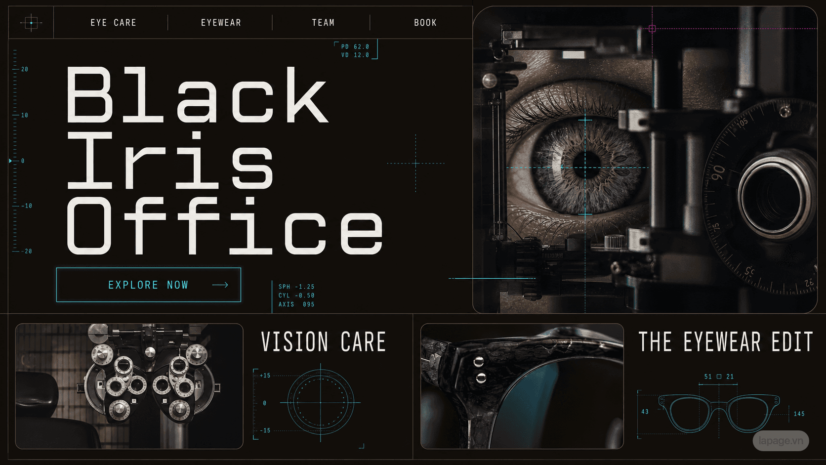 Bản xem trước định hướng website liên quan Black Iris Office